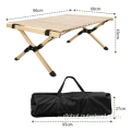 camping table chair set Pine Wooden Foldable Rectangular Table Supplier